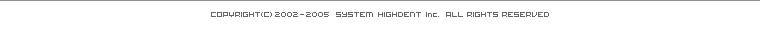 System Highdent Inc. All Rights Reserved
